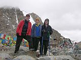 Tibet Kailash 09 Kora 07 We have arrived at the Dolma La We made it! Here we are on the Dlma La (5630m), with Dlmas Rock behind to the right. The temperature was 1C. We only lingered for about 15 minutes because we knew we had many hours more before reaching Zutulpuk.